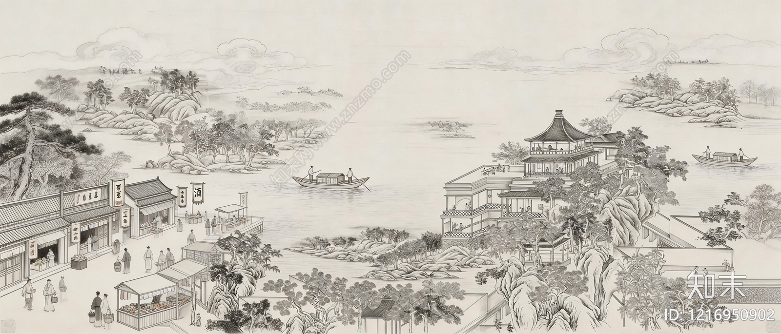 山水贴图下载【ID:1216950902】