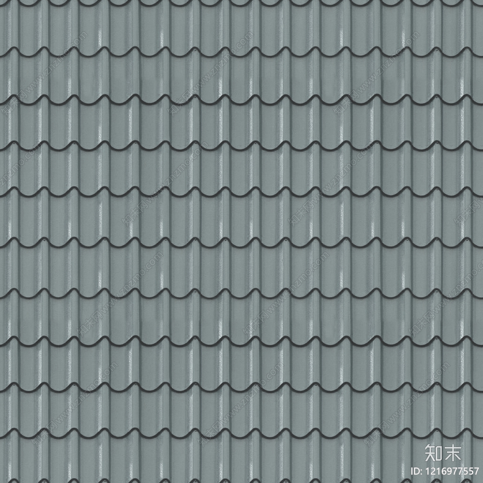 现代金属瓦贴图下载【ID:1216977557】
