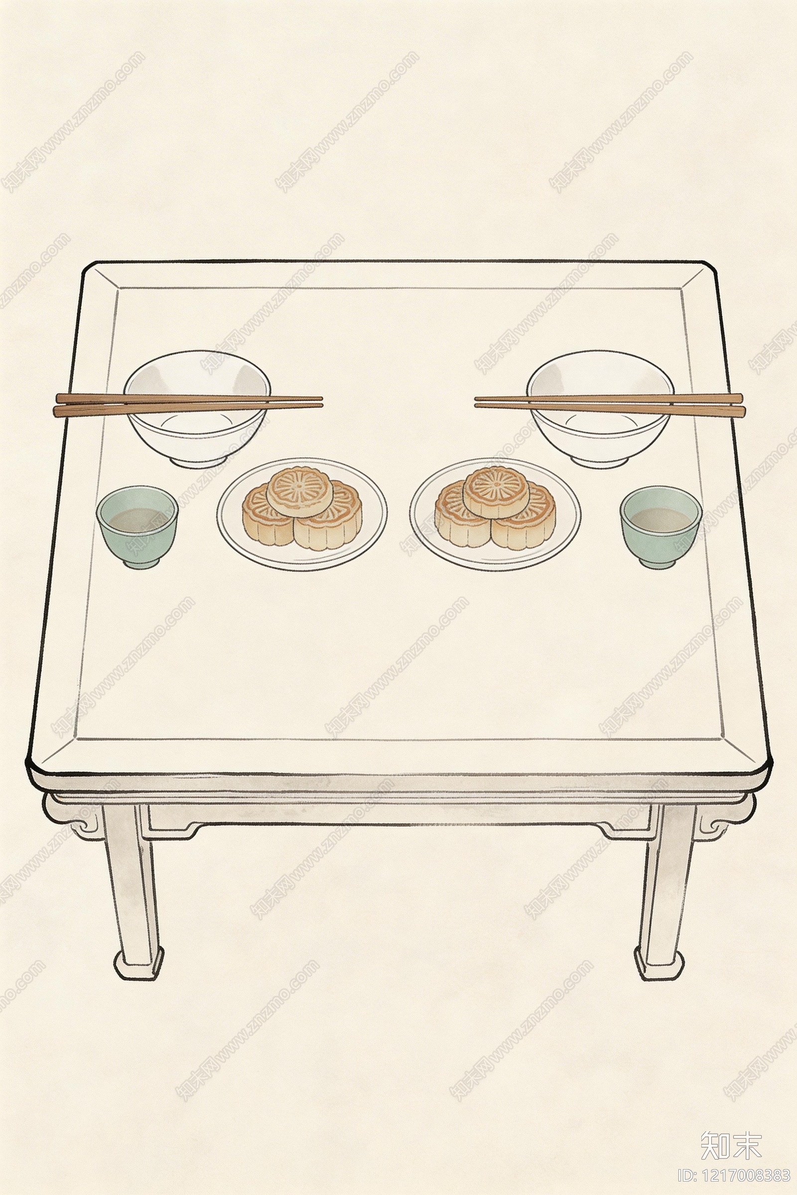 水墨画贴图下载【ID:1217008383】