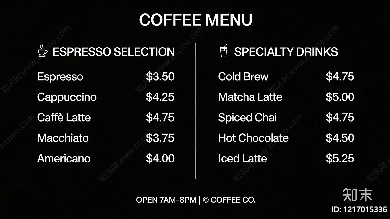 菜单贴图下载【ID:1217015336】