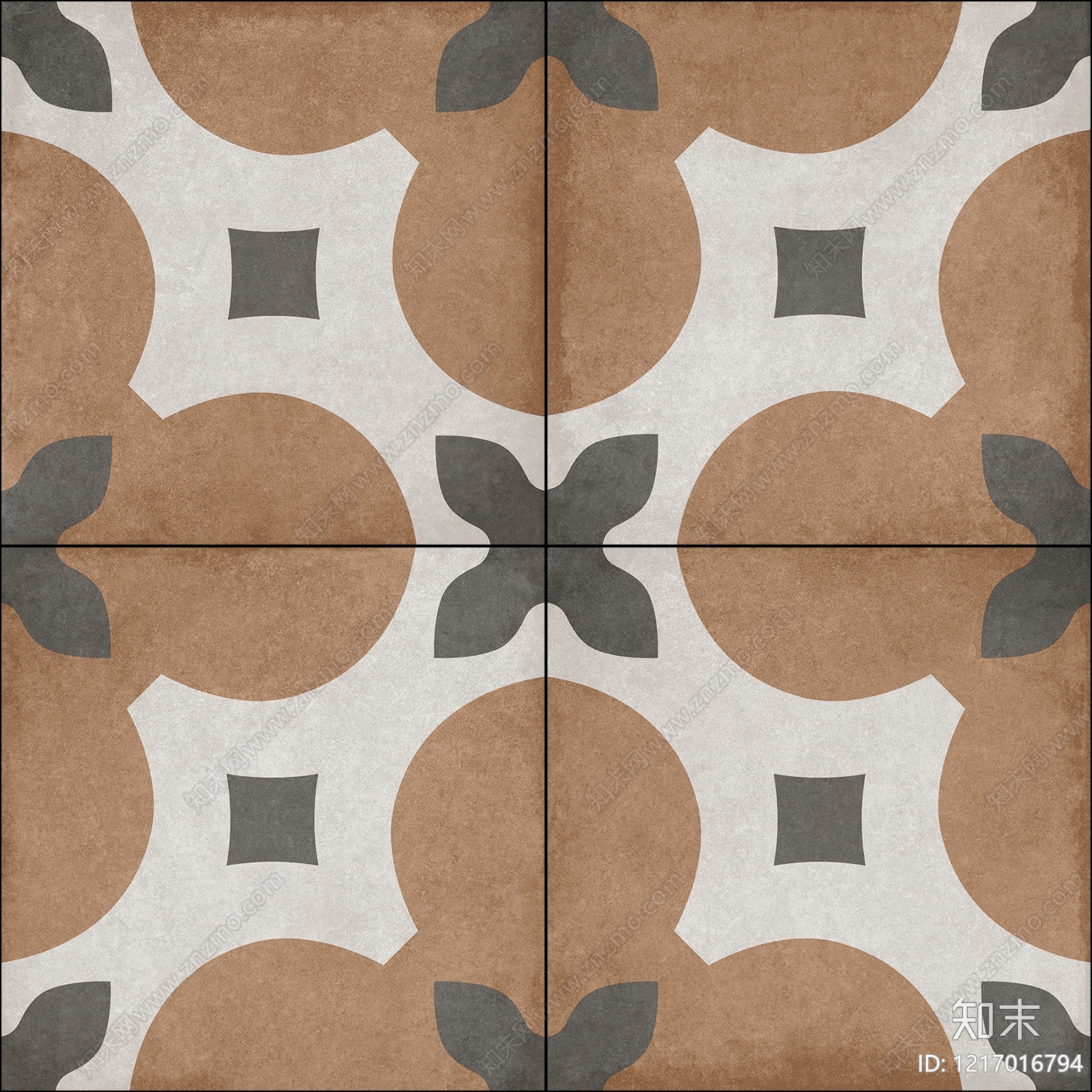 美式花纹砖贴图下载【ID:1217016794】