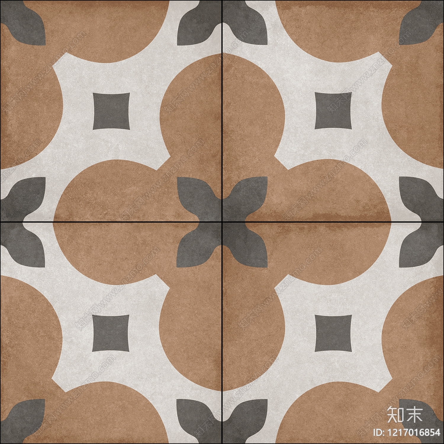 美式花纹砖贴图下载【ID:1217016854】