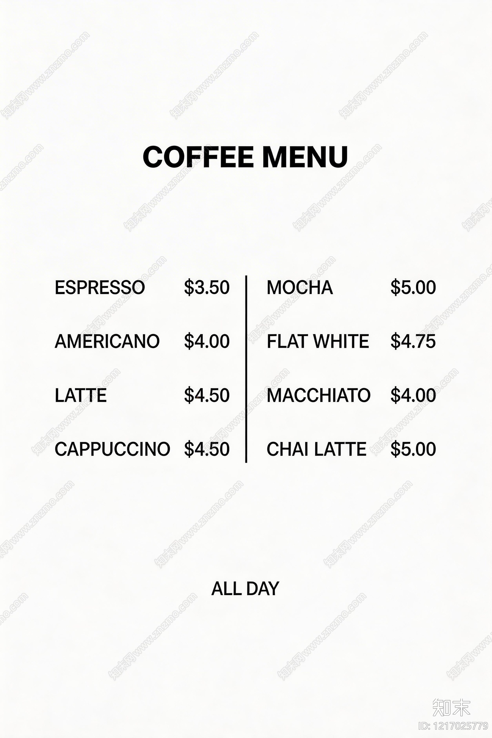 菜单贴图下载【ID:1217025779】