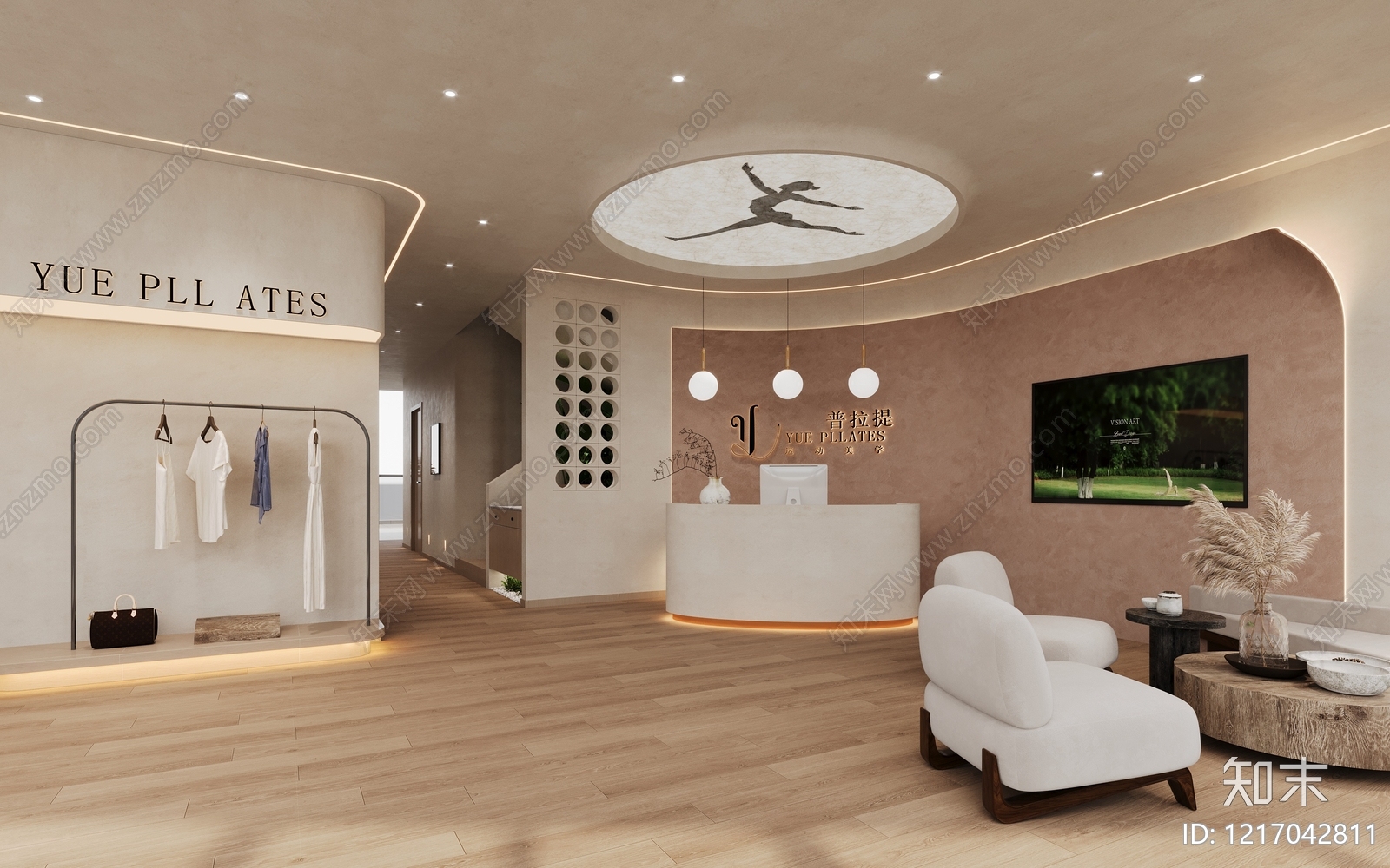 奶油商铺贴图下载【ID:1217042811】