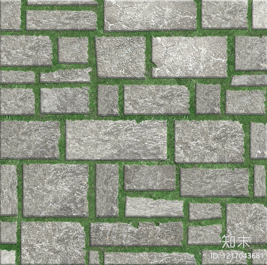法式植草砖贴图下载【ID:1217043681】