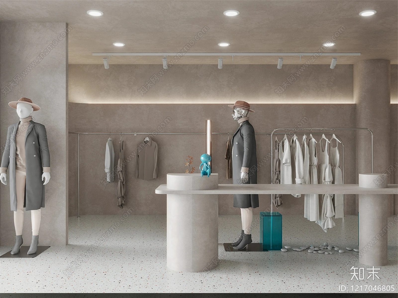 极简商铺贴图下载【ID:1217046805】