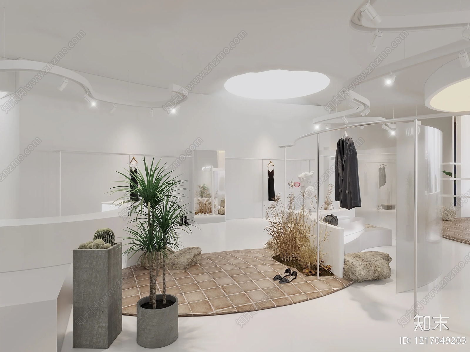 奶油商铺贴图下载【ID:1217049203】