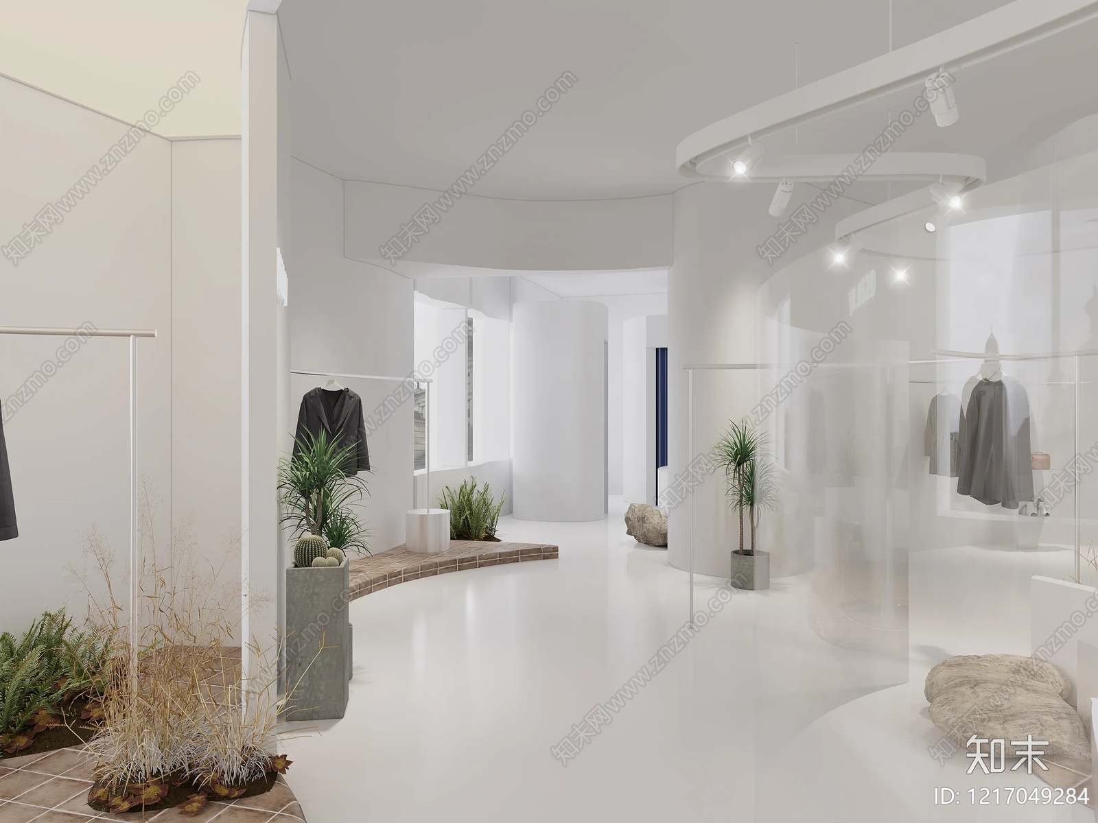 极简商铺贴图下载【ID:1217049284】