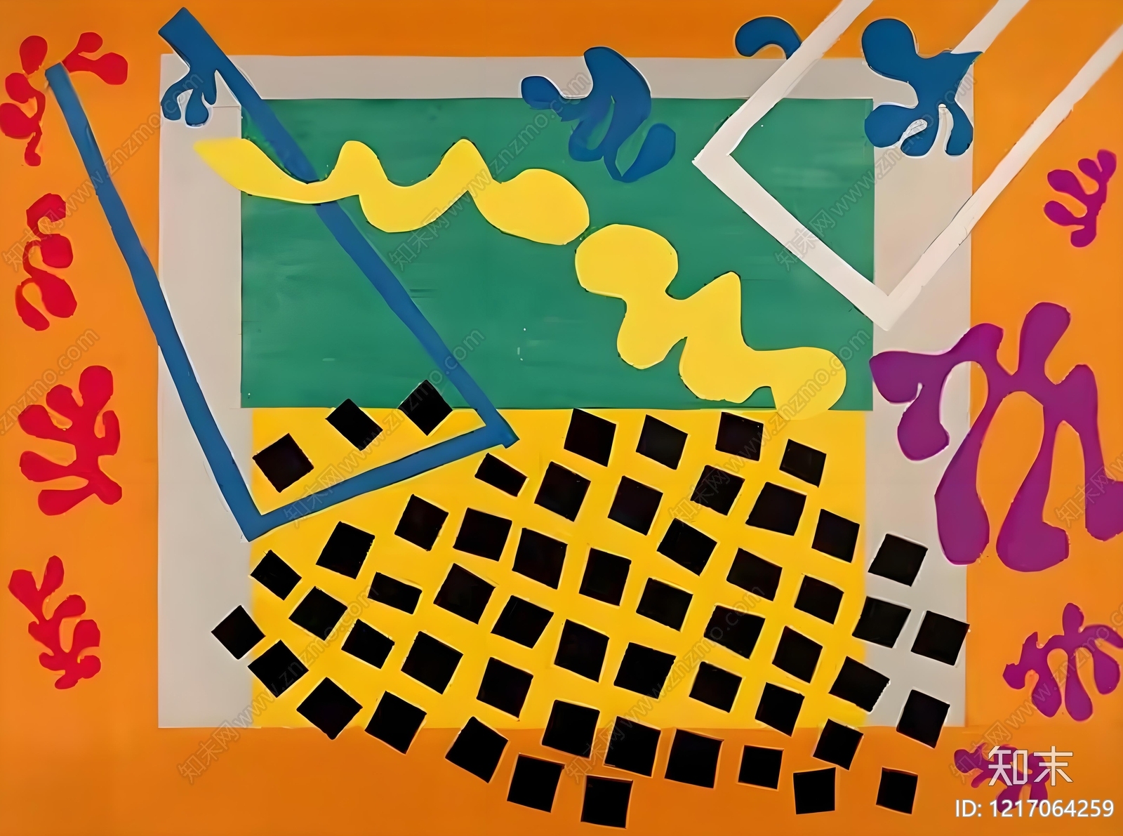 抽象画贴图下载【ID:1217064259】