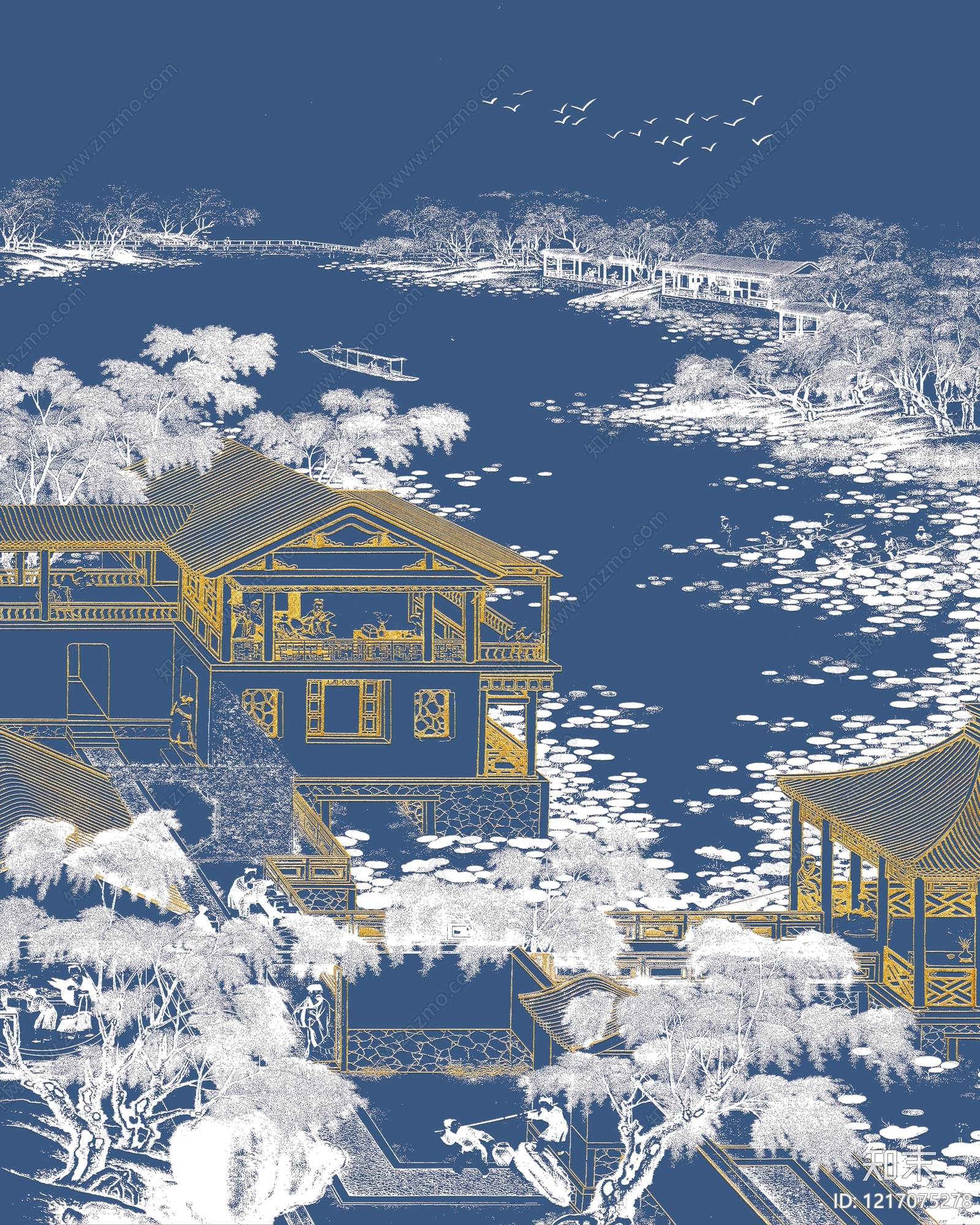 新中式其他壁纸贴图下载【ID:1217075278】