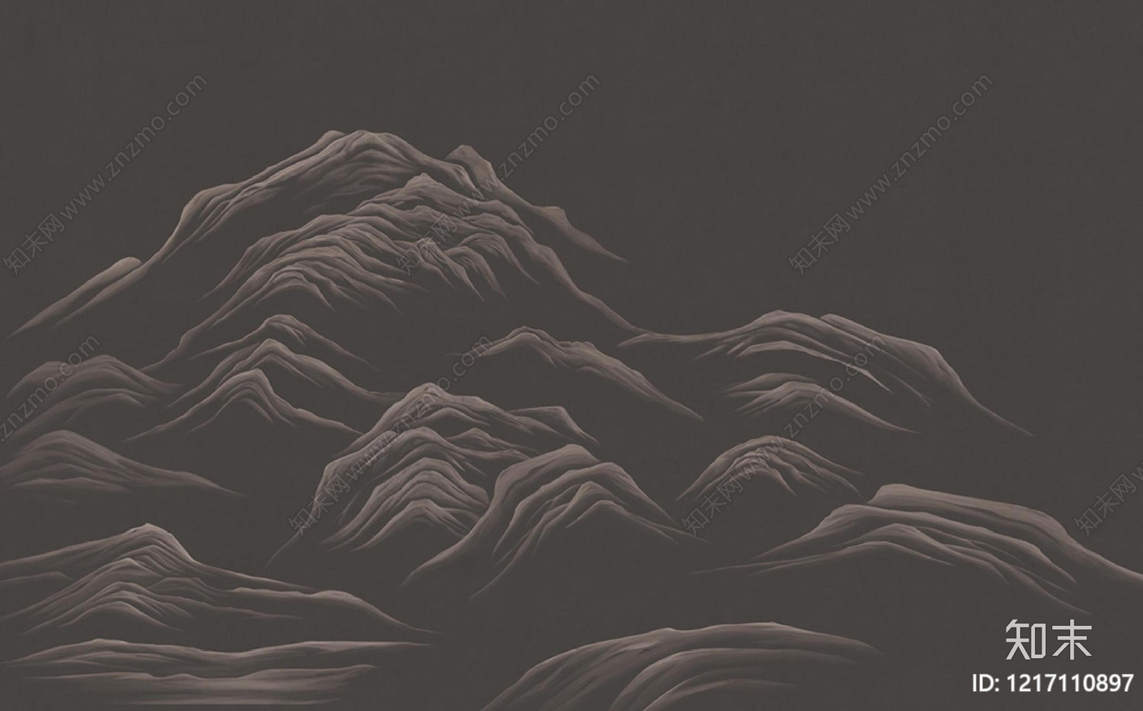 中式远山贴图下载【ID:1217110897】