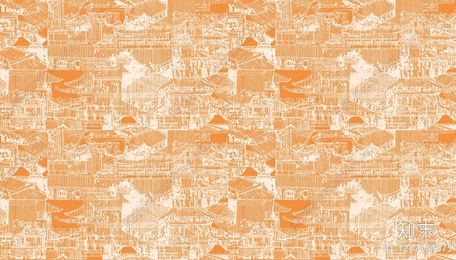 中式壁画贴图下载【ID:1217151875】