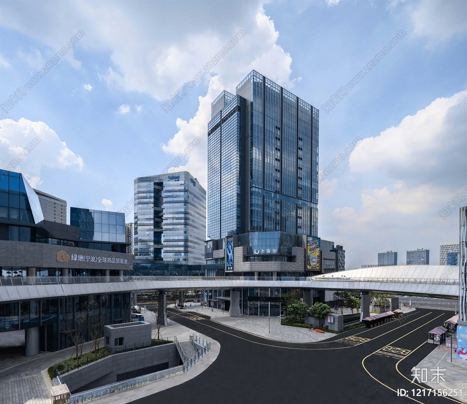 现代城市背景贴图下载【ID:1217156251】