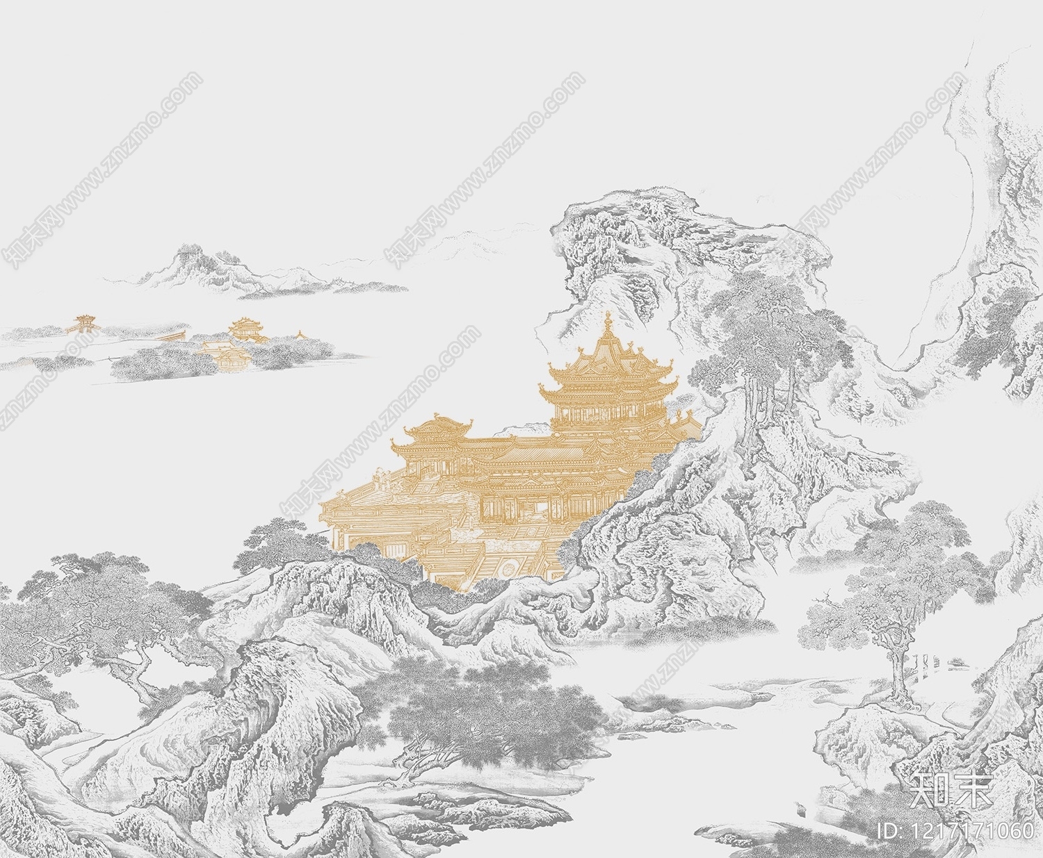 轻奢壁画贴图下载【ID:1217171060】