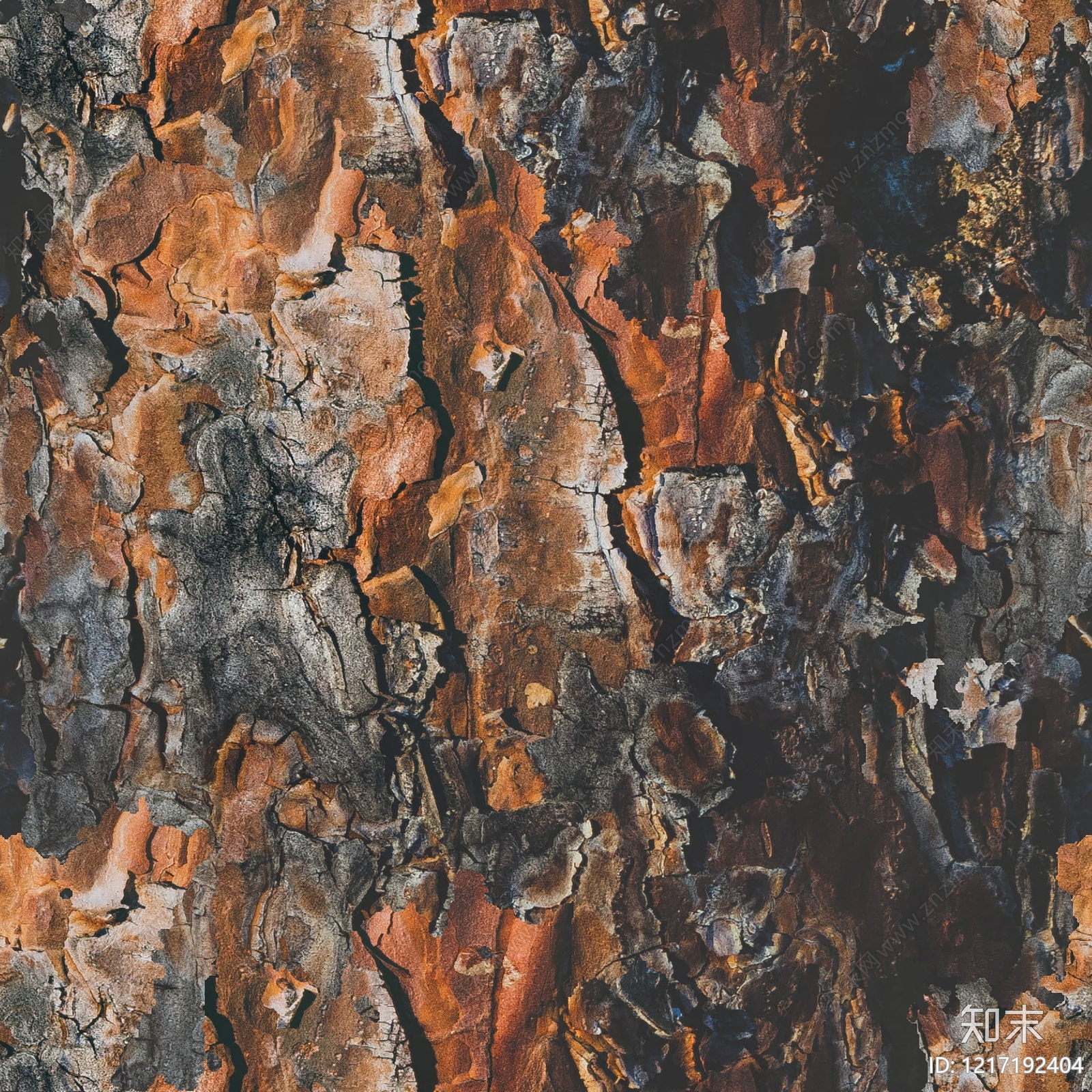 树皮纹理贴图下载【ID:1217192404】