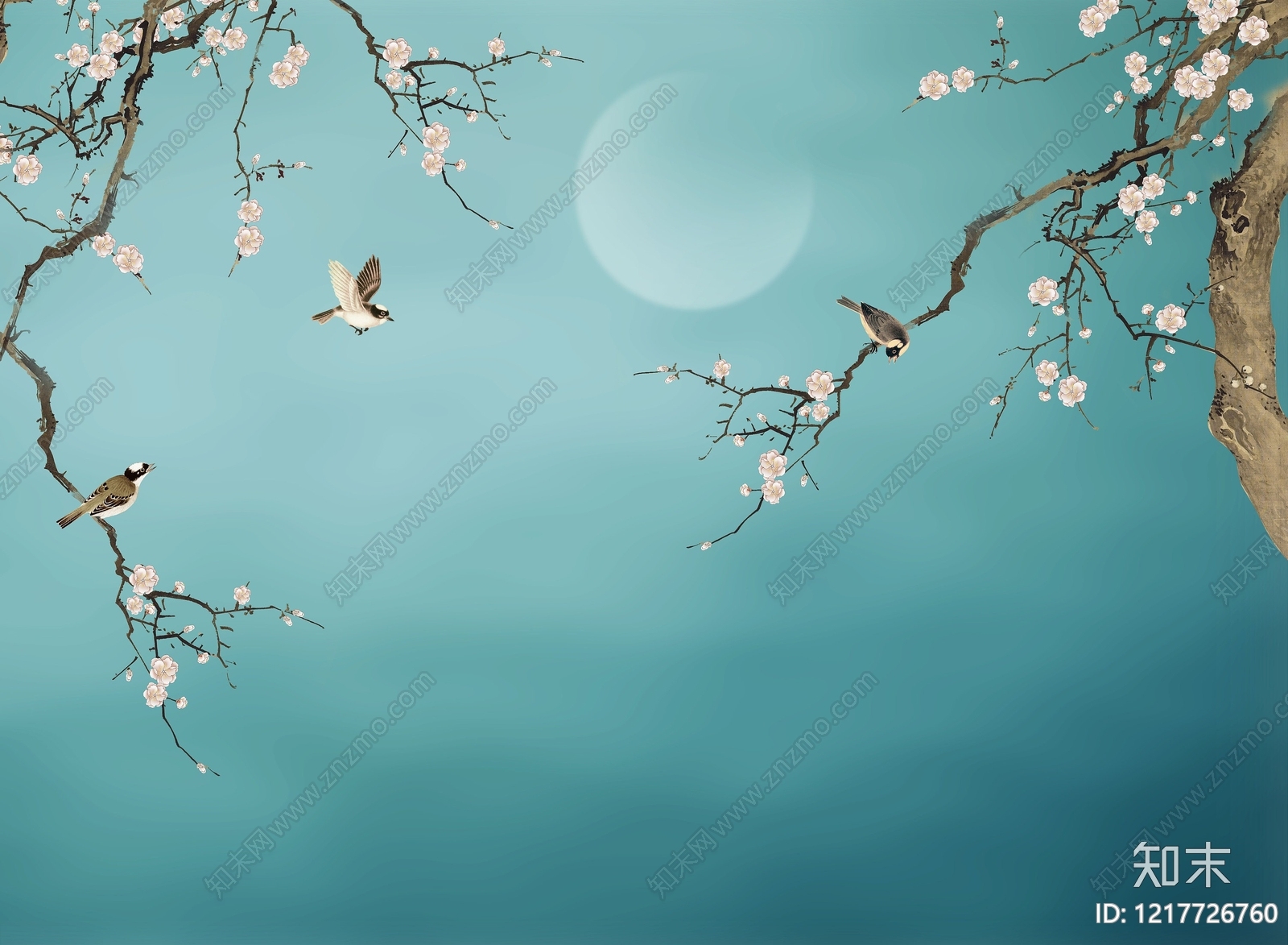 新中式其他挂画贴图下载【ID:1217726760】