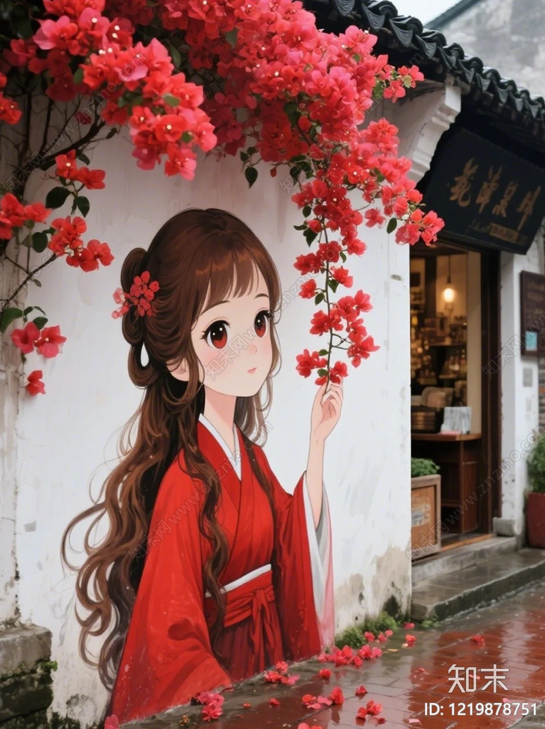 街道外景贴图下载【ID:1219878751】
