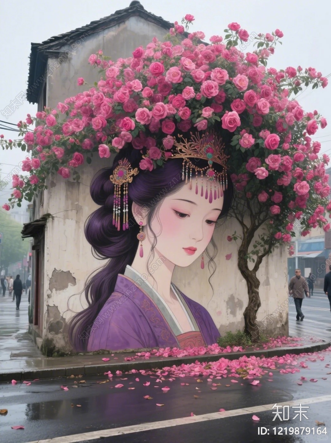 街道外景贴图下载【ID:1219879164】
