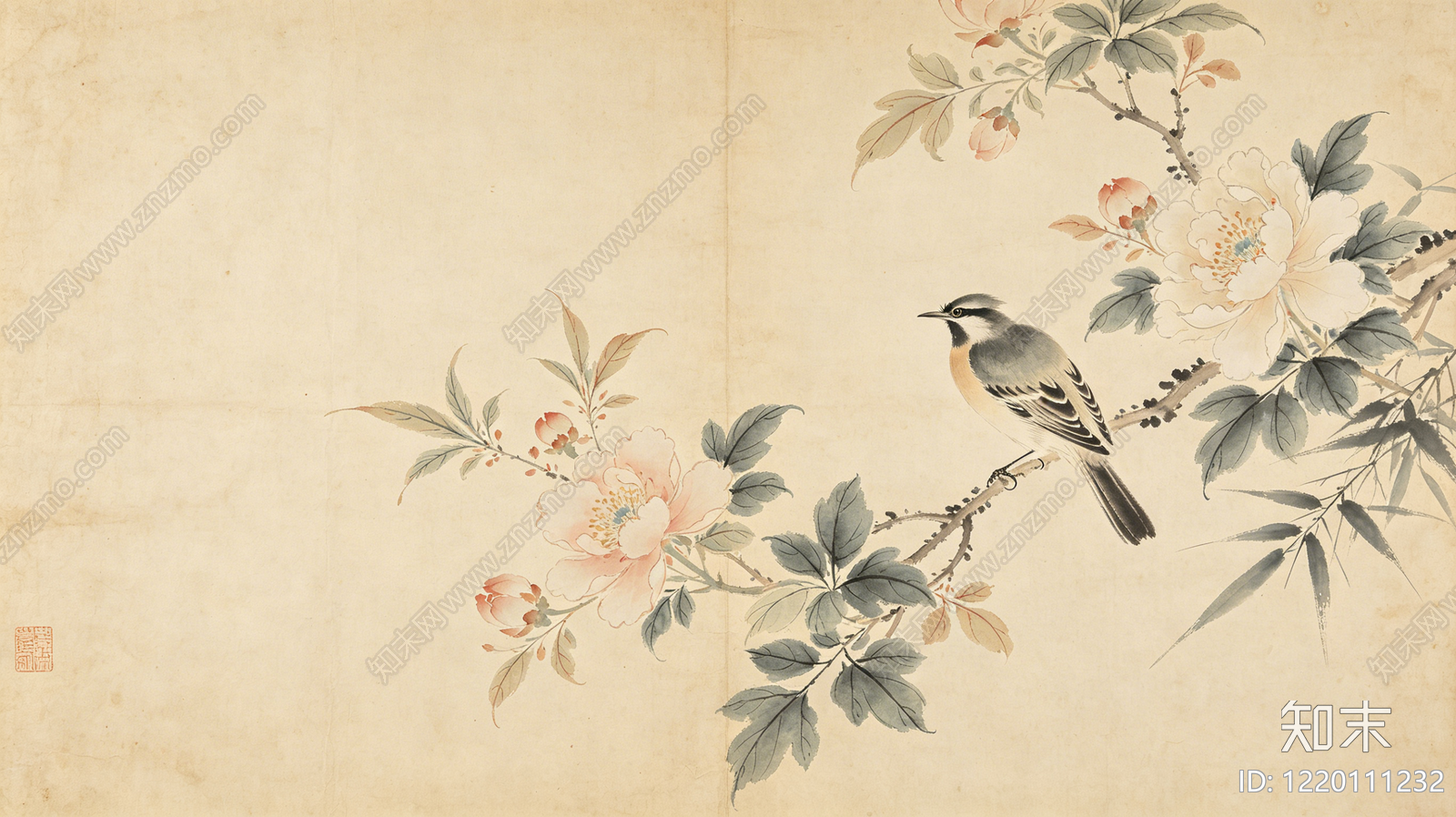 花鸟壁纸高清贴图材质