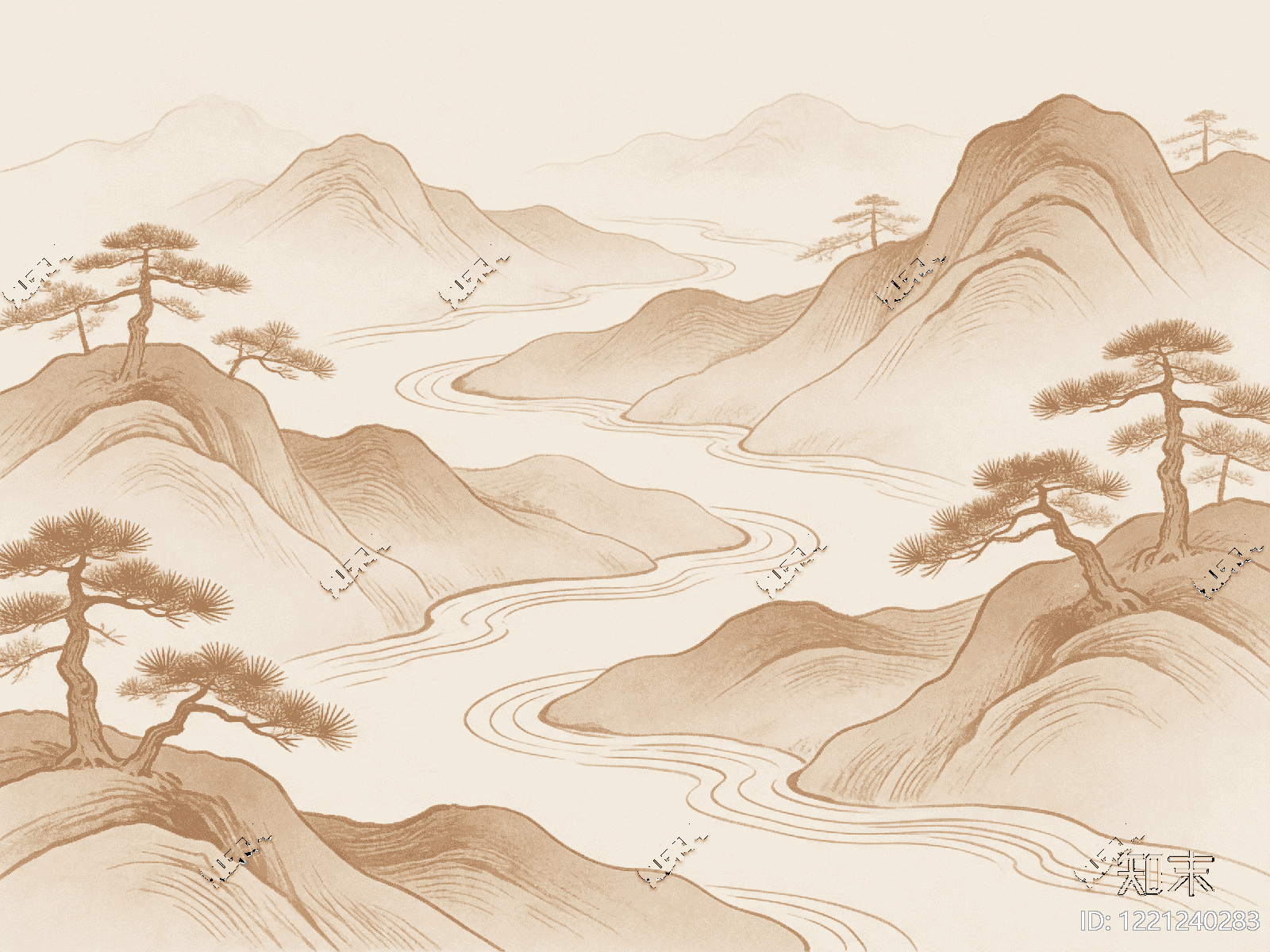 远山高清贴图材质