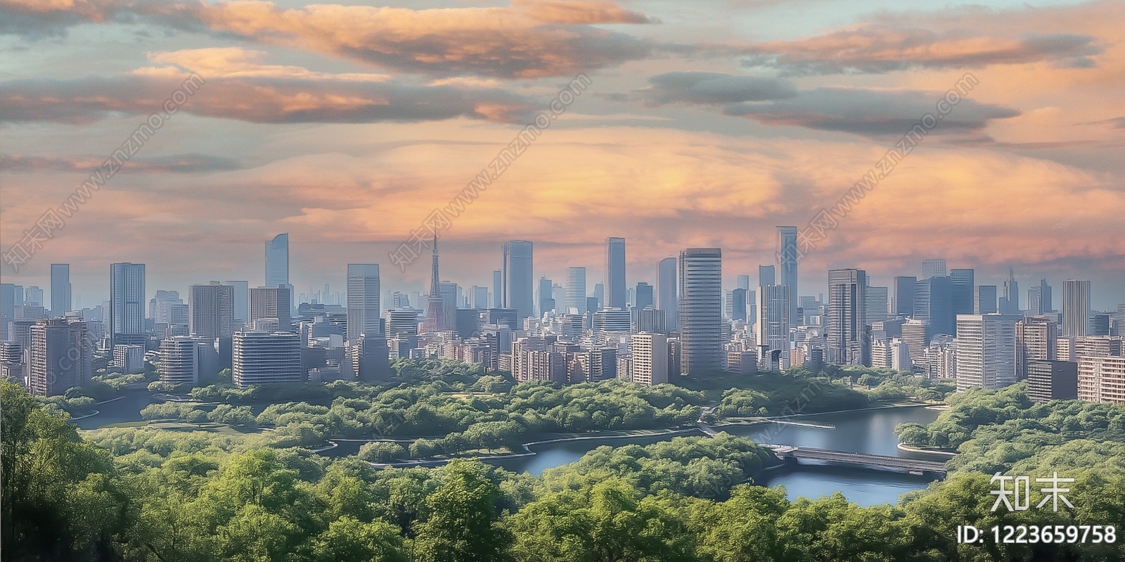 城市背景高清贴图材质
