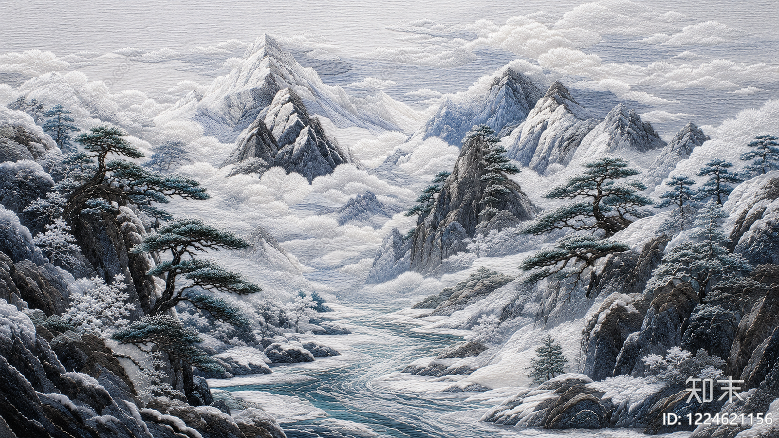 雪山高清贴图材质