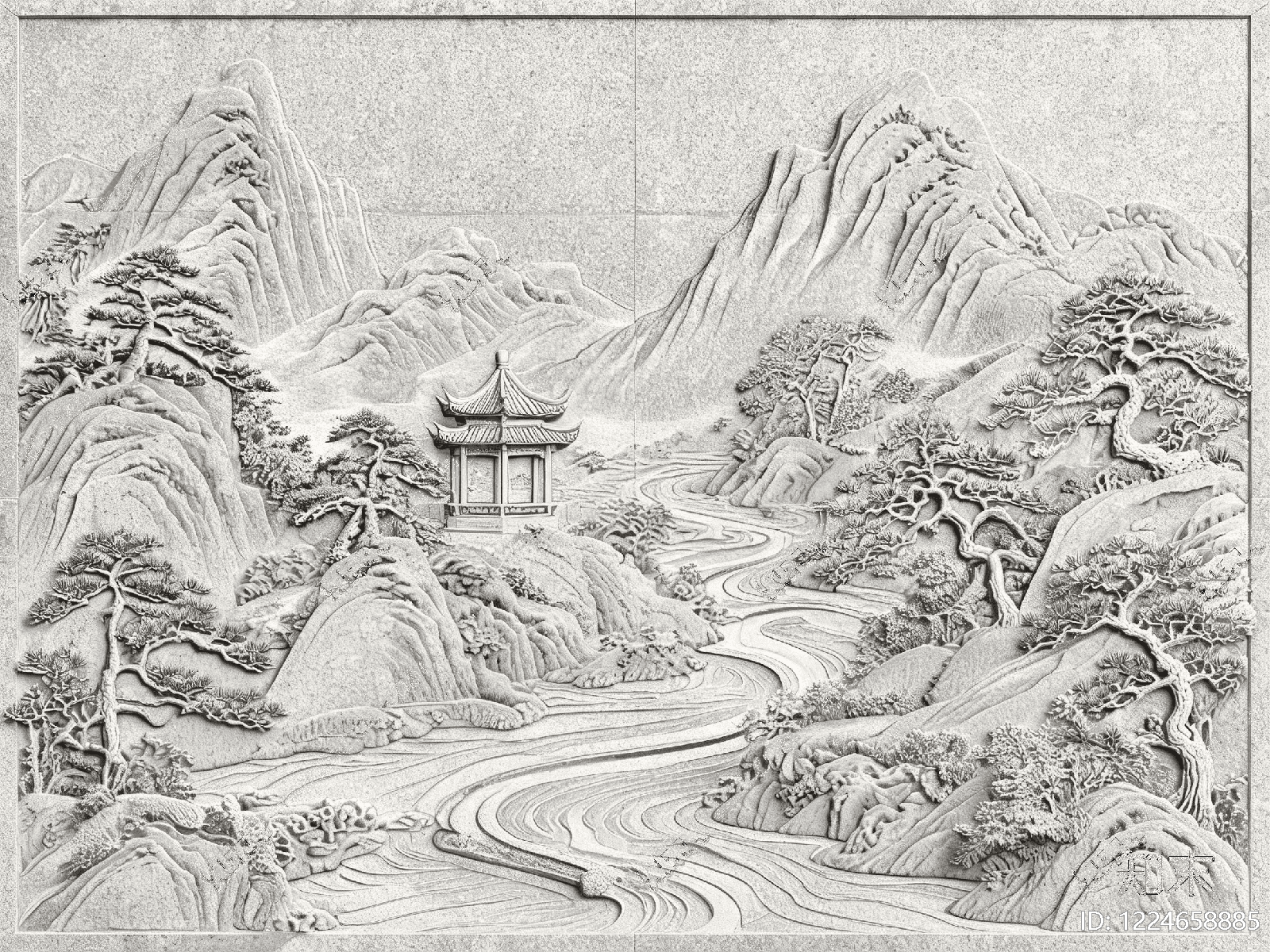 石雕高清贴图材质