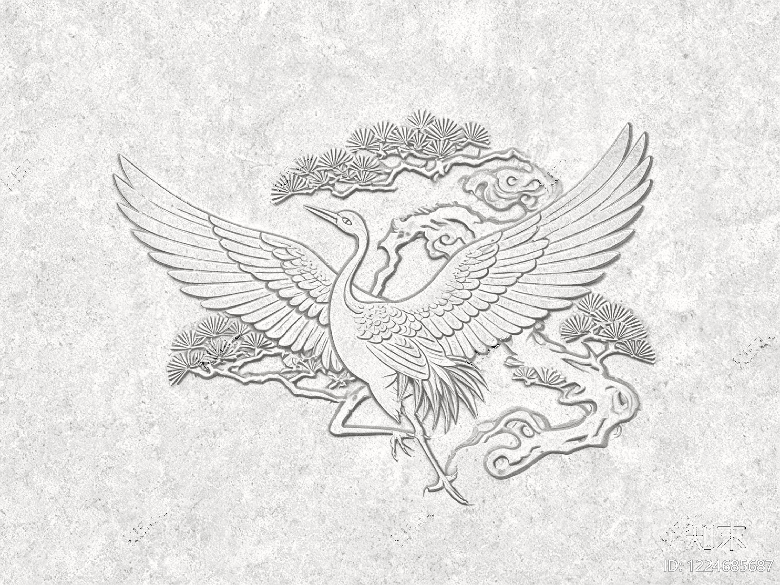 传统纹样高清贴图材质