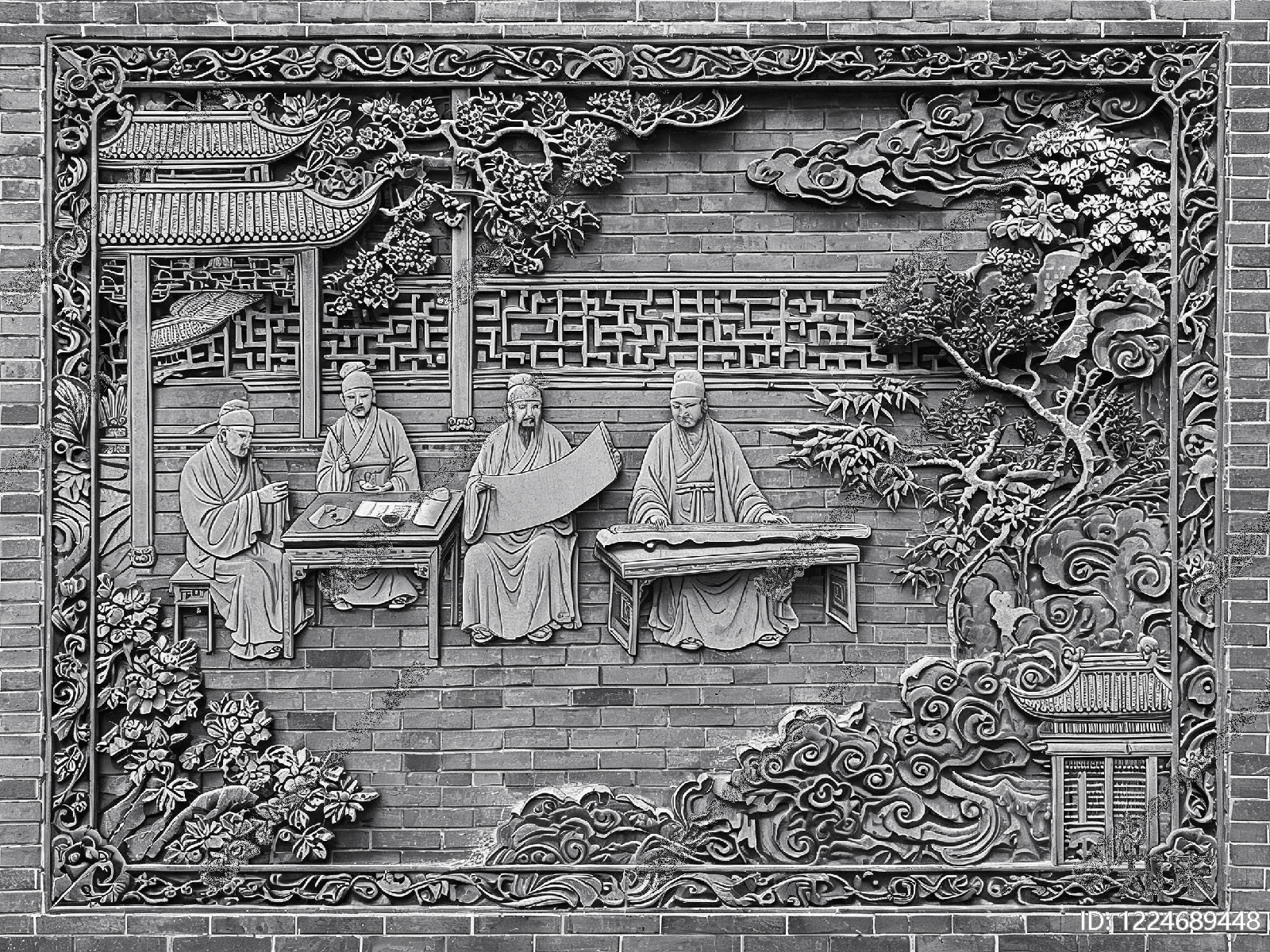 传统纹样高清贴图材质