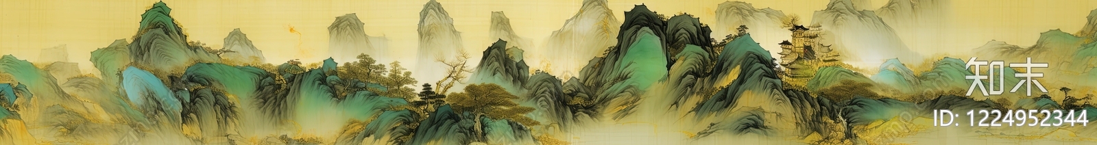 山水画高清贴图材质