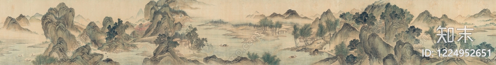 山水画高清贴图材质