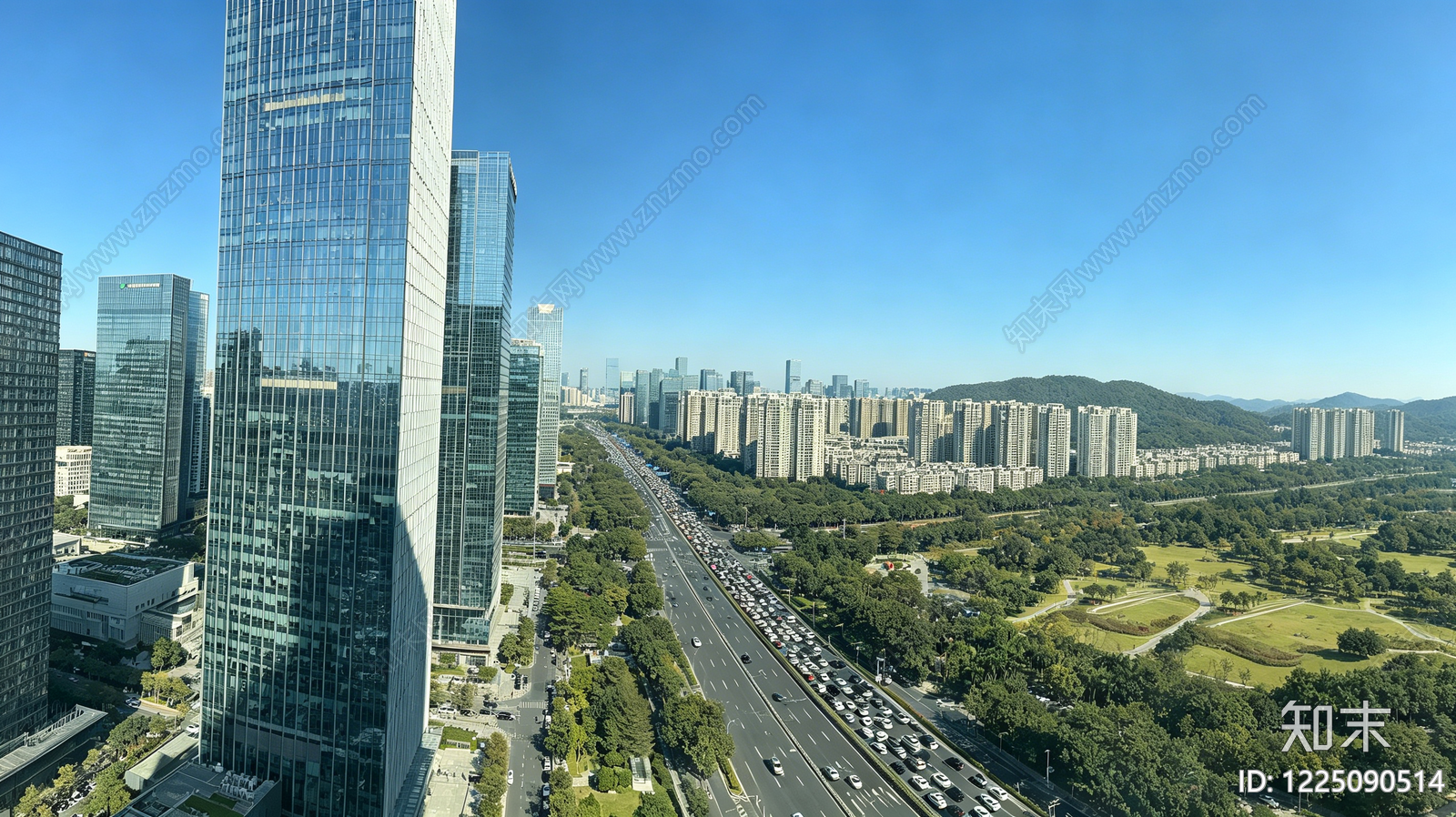 城市背景高清贴图材质