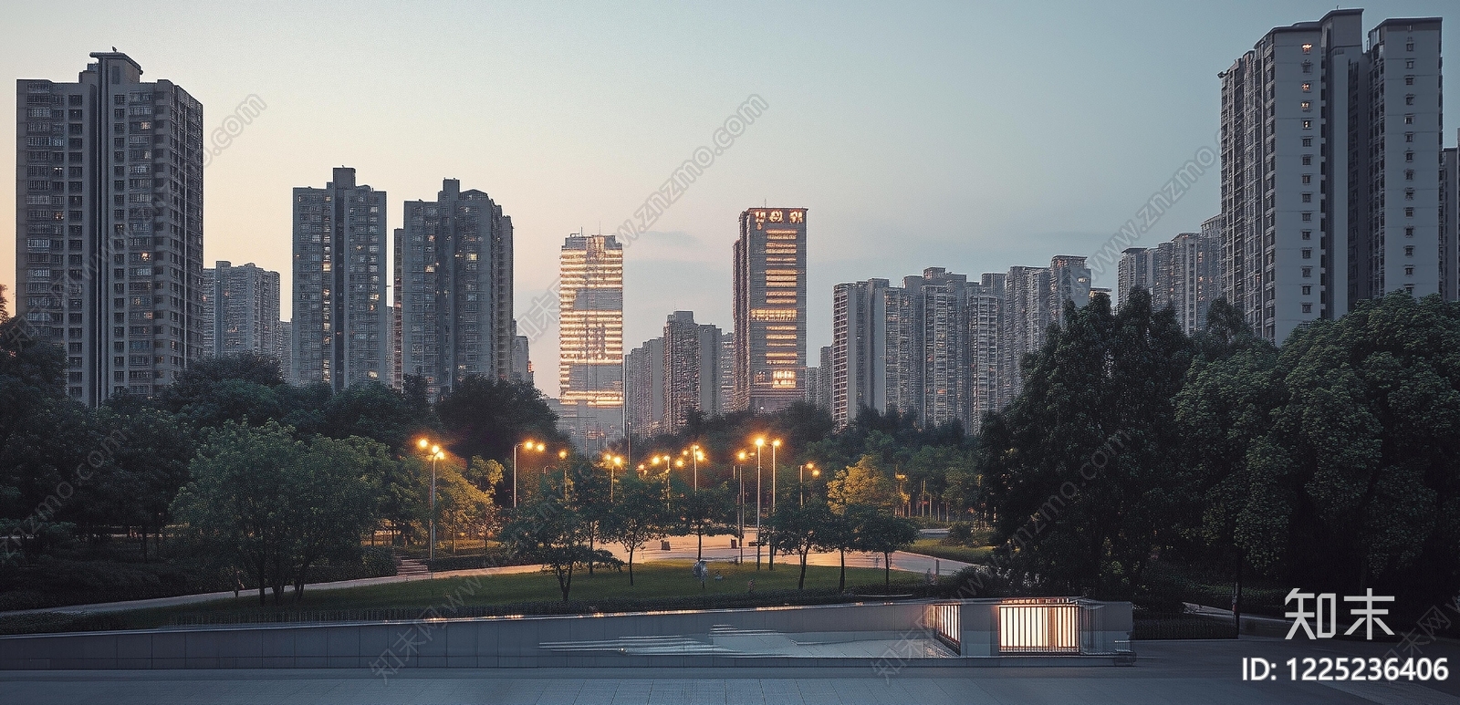 城市背景高清贴图材质