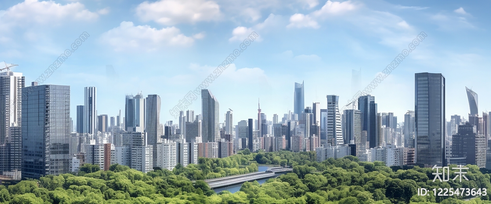 现代城市背景贴图下载【ID:1225473643】