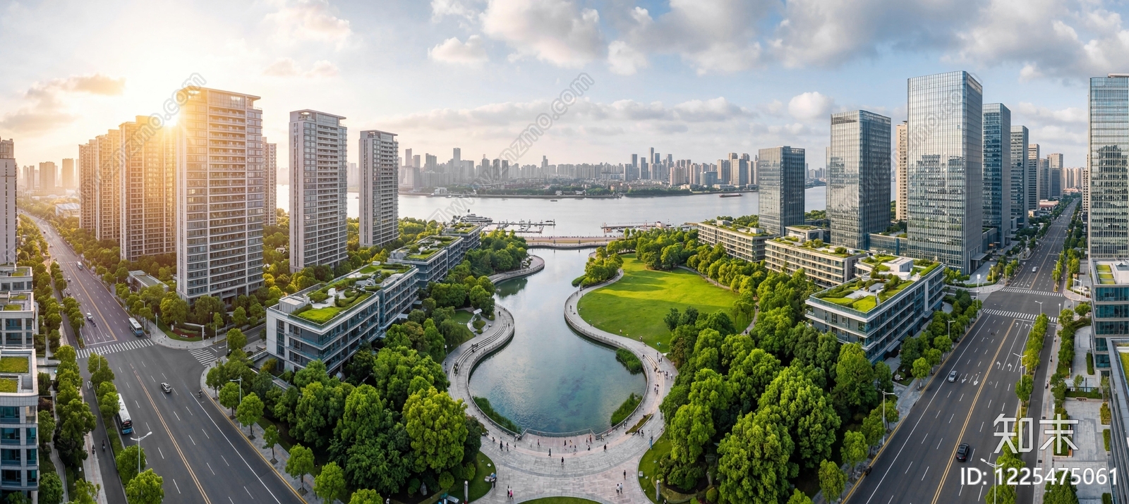 现代城市背景贴图下载【ID:1225475061】