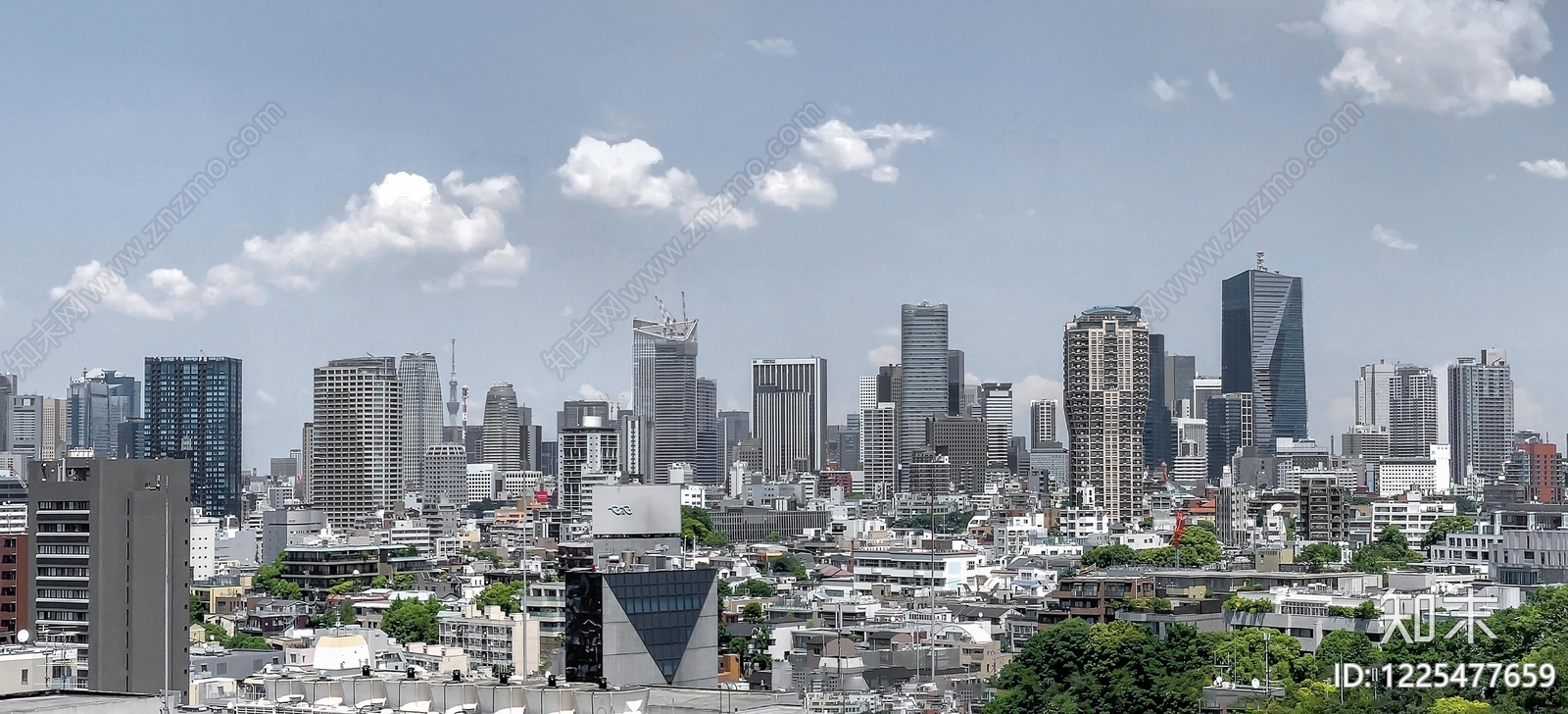 现代城市背景贴图下载【ID:1225477659】