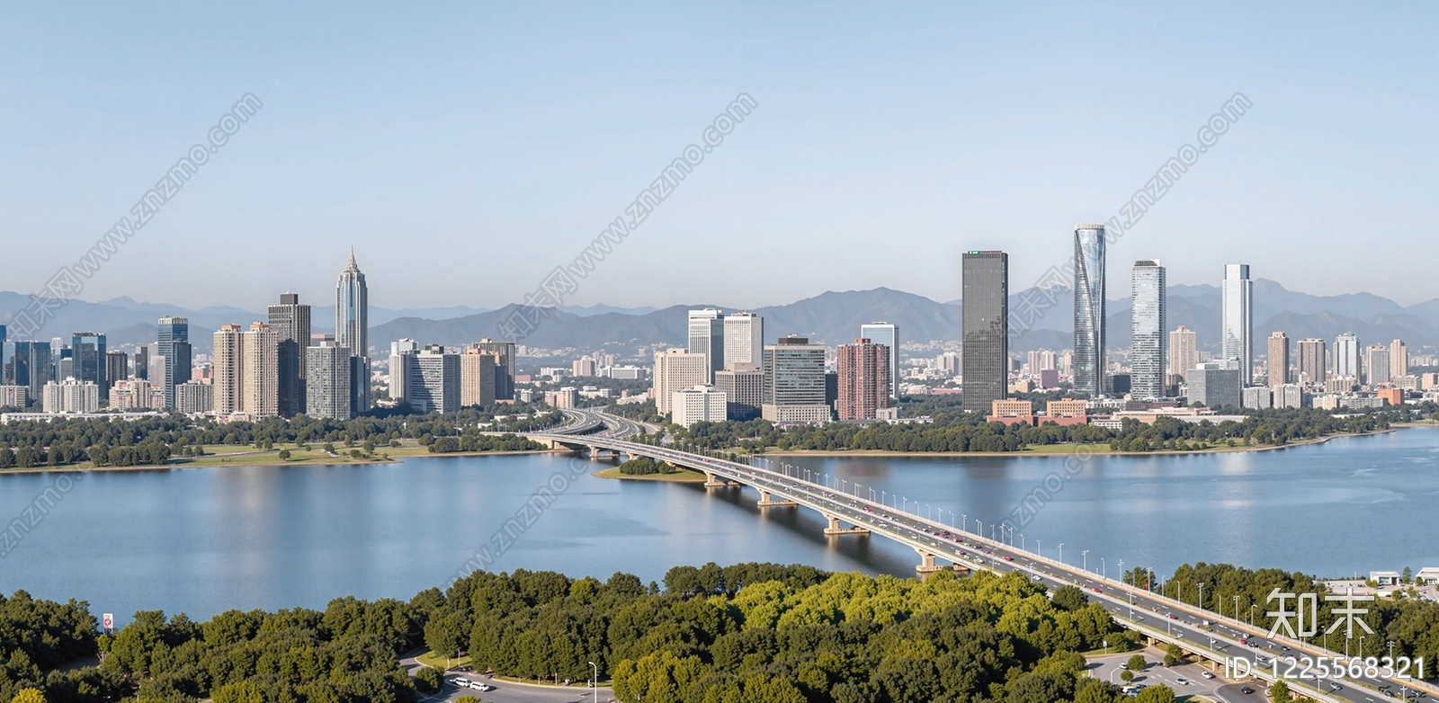 现代城市背景贴图下载【ID:1225568321】
