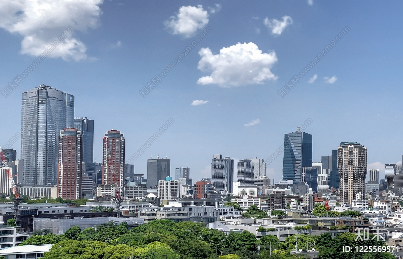 现代城市背景贴图下载【ID:1225569571】