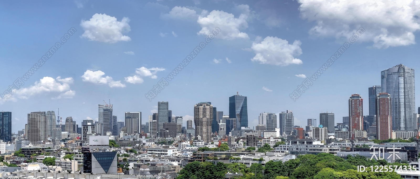 现代城市背景贴图下载【ID:1225574335】