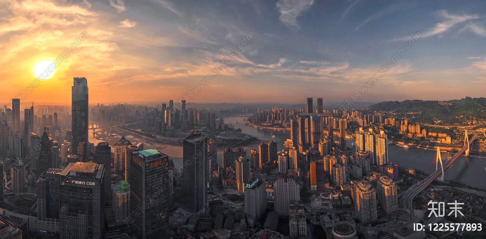 现代城市背景贴图下载【ID:1225577893】