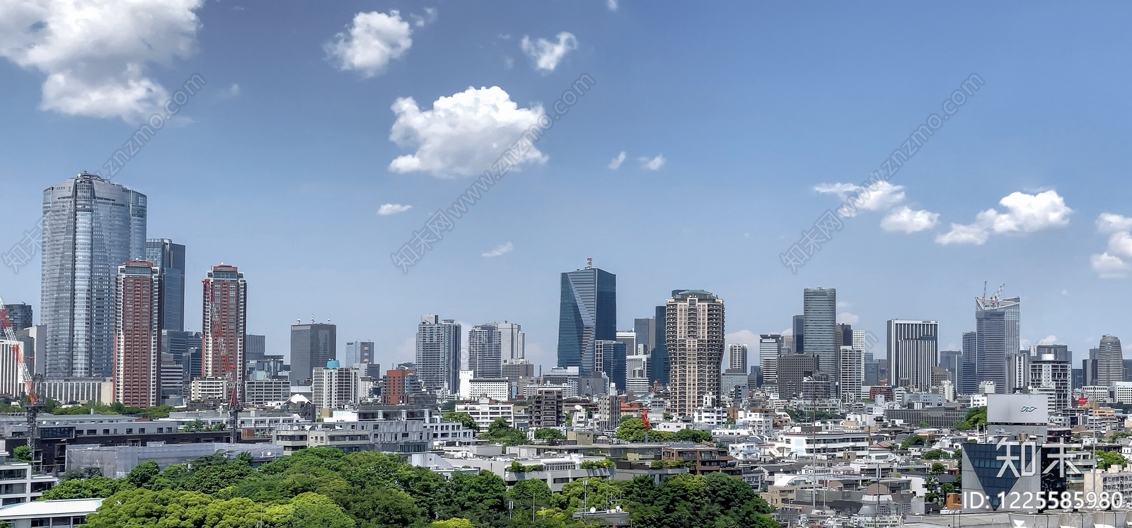 现代城市背景贴图下载【ID:1225585980】