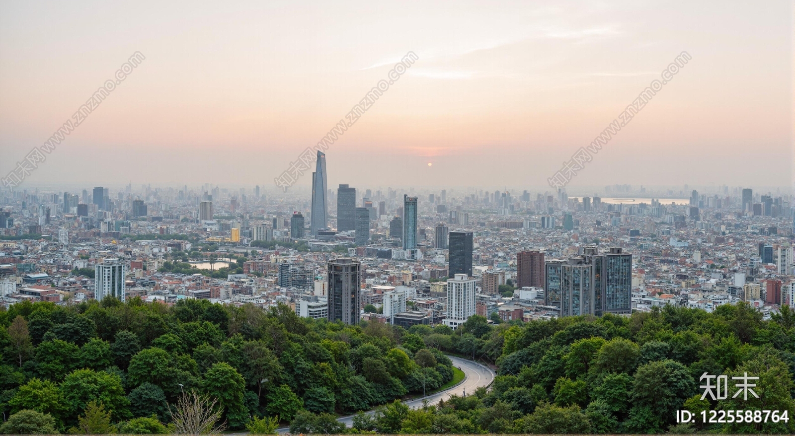 现代城市背景贴图下载【ID:1225588764】
