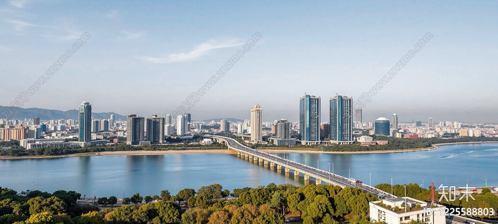 现代城市背景贴图下载【ID:1225588803】