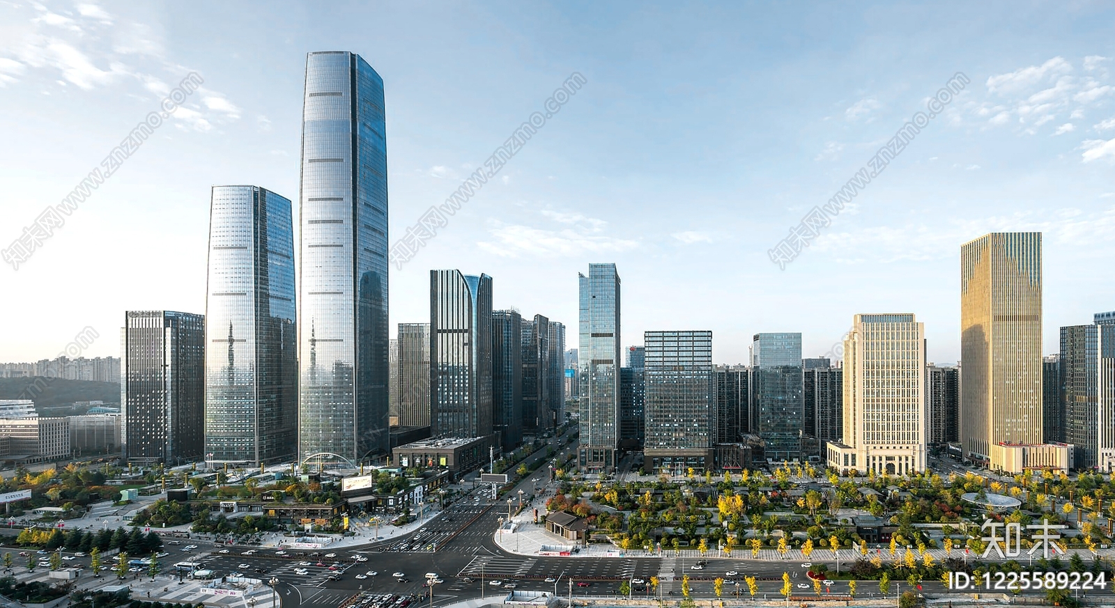 现代城市背景贴图下载【ID:1225589224】