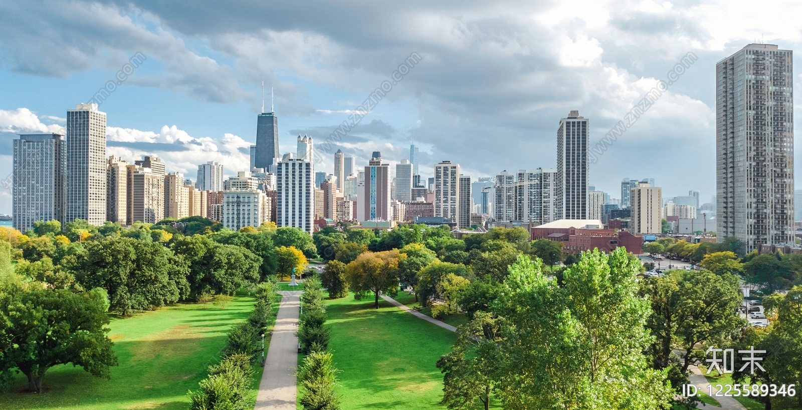 现代城市背景贴图下载【ID:1225589346】