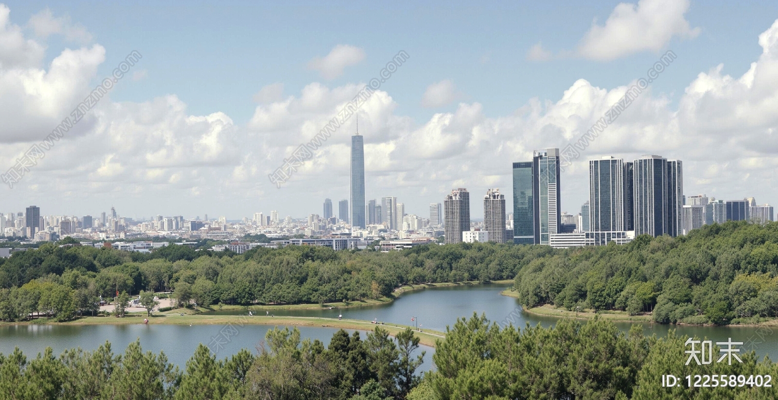 现代城市背景贴图下载【ID:1225589402】