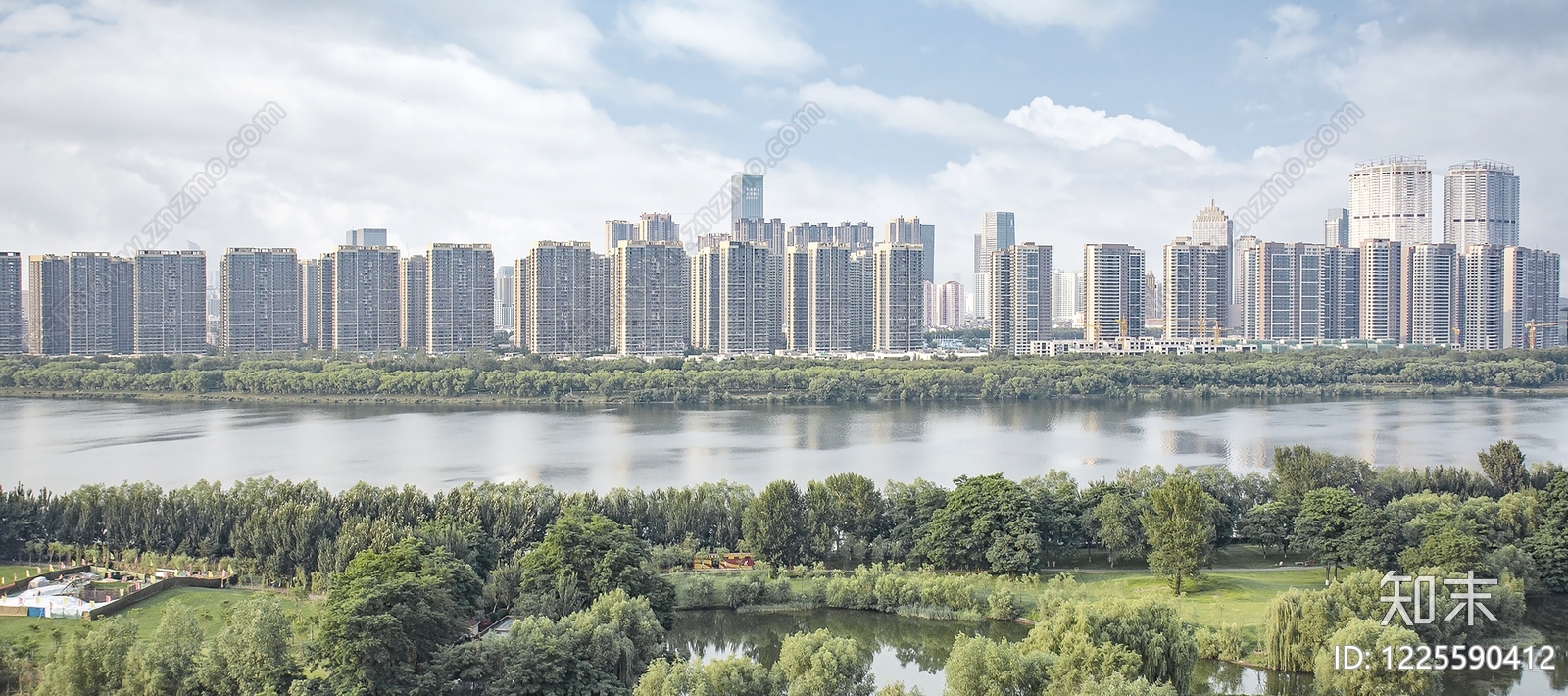 现代城市背景贴图下载【ID:1225590412】