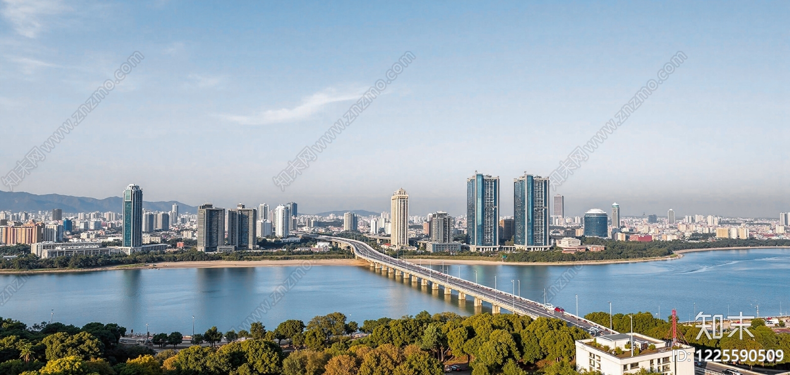 现代城市背景贴图下载【ID:1225590509】