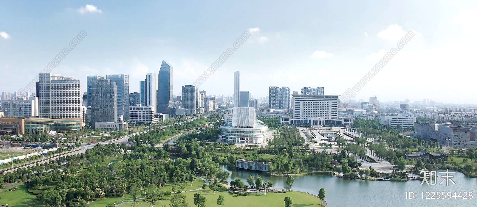 现代城市背景贴图下载【ID:1225594428】