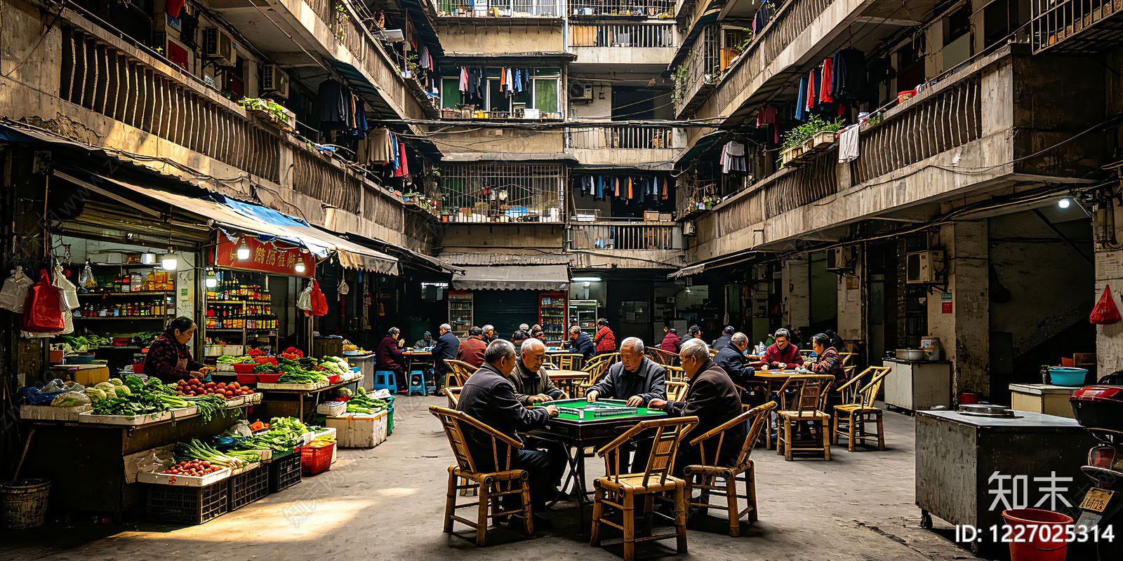 小区HDR贴图下载【ID:1227025314】